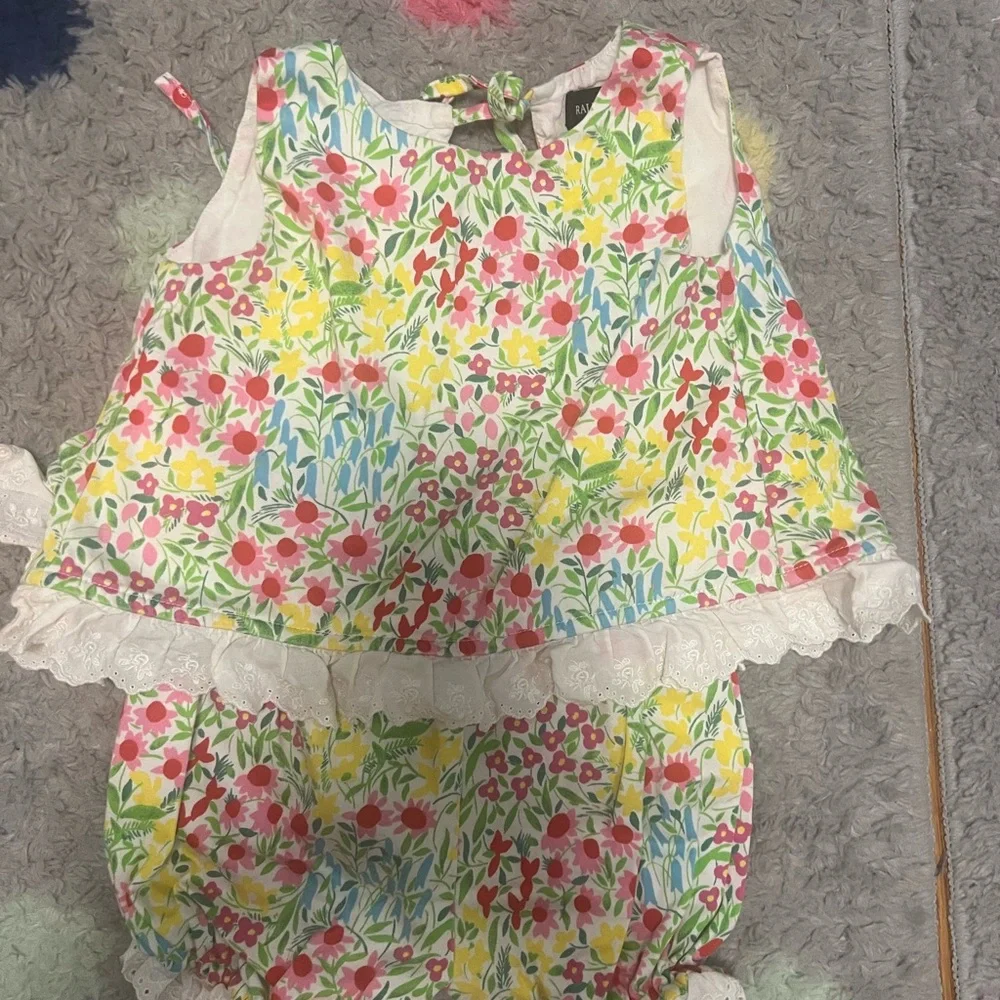 Ralph Lauren Floral Kids Dress with Bloomers